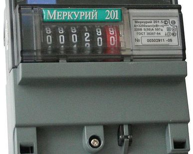 фото Счетчик электроэнергии однофазный однотарифный Инкотекс Меркурий 201.7
