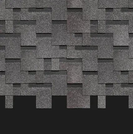 Фото №0 Черепица гибкая Docke BASIC Лабиринт Серый (3 м2 / упак)