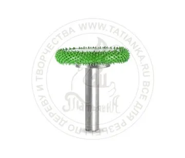 фото 6RS100-70 - Колесо, Ø хвостовика 6мм, Ø фрезы X 25,4мм, L фрезы 6,35мм (coarse/зеленая)