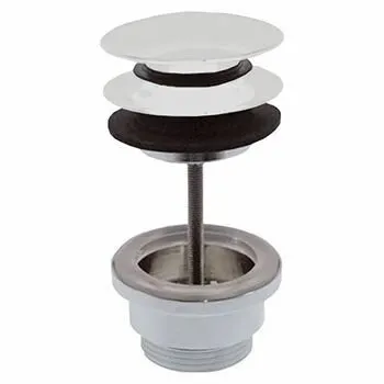 Фото №0 Донный клапан REMER 905CCRBO универсальный белый матовый