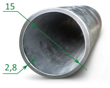 фото Труба оцинкованная ВГП Ду 15x2.8