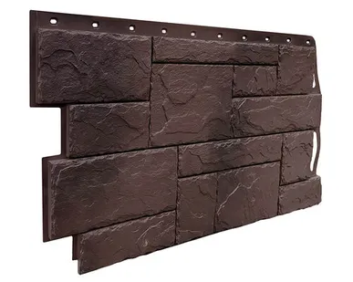 фото Фасадная панель FINEBER Камень природный, коричневый