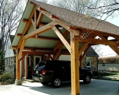 фото Навесы из дерева