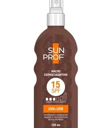 Фото №0 Масло солнцезащитное SunProf SPF-15, 200мл