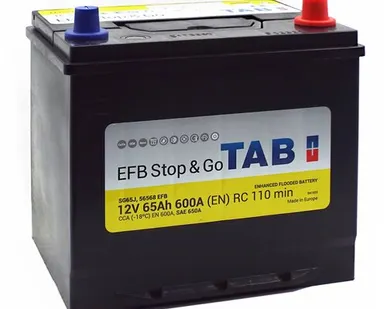 фото Аккумулятор TAB EFB SG65J Asia 65 Ач о.п.