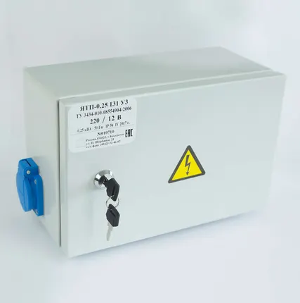 Фото №3 Ящик с понижающим трансформатором ЯТП 0.25 220/12В (3 авт. выкл.) IP54 Кострома ОС0000016339