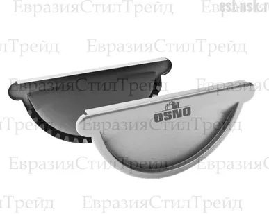 фото Заглушка желоба D125 OSNO Цинк