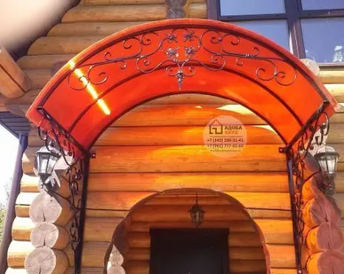 фото Козырьки из поликарбоната