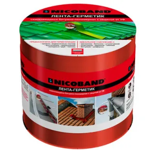 фото Лента-герметик 150мм*3,0 м NICOBAND красная