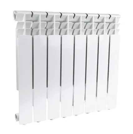 Фото №0 Алюминиевый радиатор Rommer Optima 500, 8 секций, боковое подключение трубы