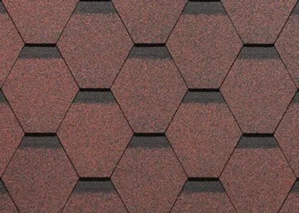 Фото №0 Гибкая черепица Dоcke STANDARD "Сота" Красный, цена за м.кв