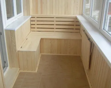 фото Внутренняя отделка балконов