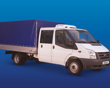 фото Бортовой Ford Transit 350EF бортовая платформа с тентом (D/C)