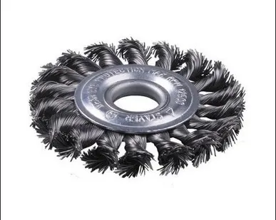 фото Щетка STAYER дисковая для УШМ, сплет в пучки стальн зак провол 0,5мм, 150мм