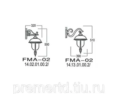 фото Светильник настенный Мадрид FMA-02