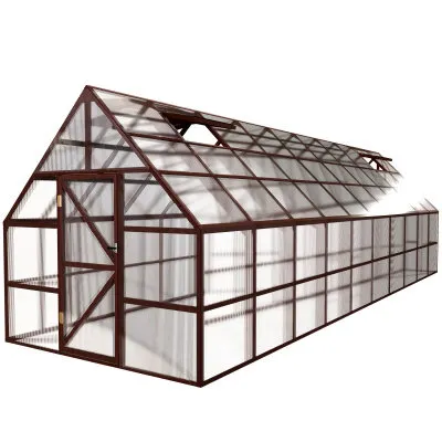 Фото №0 Теплица английская ЧЕЛСИ 3х10 м, цвет Коричневый (RAL 8017)