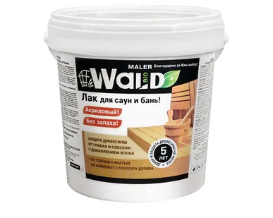 фото Лак акриловый WALD для бань и саун 1 л.