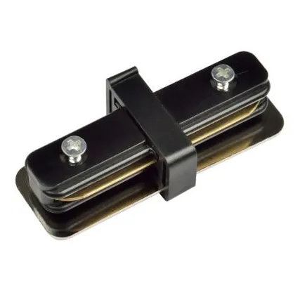 Фото №0 UBX-Q121 K11 BLACK 1 POLYBAG Соединитель для 2-х шинопроводов прямой внутренний. Однофазный. Черный. ТМ Volpe.