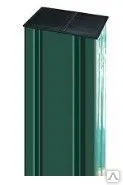 Фото №0 Столб Eco L =2,3 60*40*2 Ре RAL 6005 с пластик. крышкой