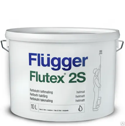 Фото №0 Краска "Флюгер" (Flugger) Flutex 2S в Брянске - ОПТ+Розница+ДОСТАВКА+КОЛЕР