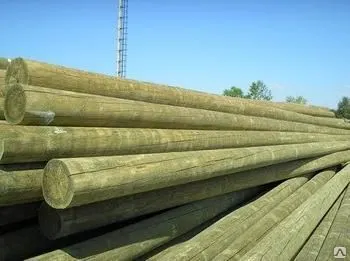 Фото №0 Опора ЛЭП деревянная, ваккумная пропитка Ултаном на 85%, 6,5м-11м
