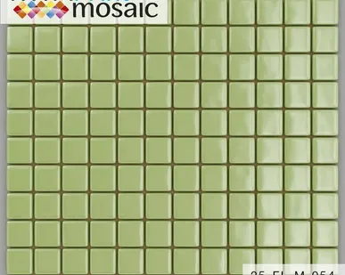 фото Мозаика стеклянная Салатовая 25-FL-M-054