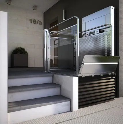 Фото №0 Стационарный вертикальный подъемник (платформа) грузоподъемность 300 кг