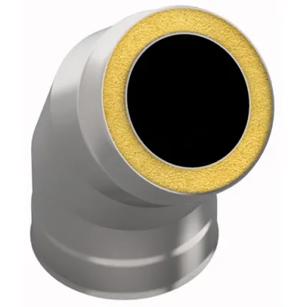 Фото №0 Сэндвич-отвод 135° d 115х200, Н+Н, 1 мм 0,5 мм (Вермикулит)