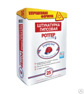 фото Штукатурка гипсовая РОТГЕР 25кг белая