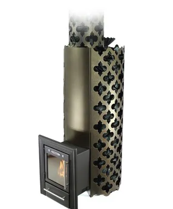 Фото №0 Печь для бани ТМФ Арабеска XXL Inox Люмина черная бронза