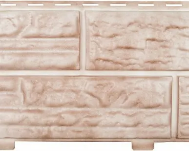 фото Формованный сайдинг Альта-Профиль Сланцевая порода цвет Слоновая кость