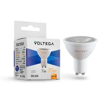 фото Светодиодная лампа Voltega SIMPLE Софит 7W 580Lm 2800K GU10 7060