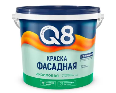 фото Краска вд фасад  2,7кг ВД-АК белоснежная FORMULA Q8 (4/168) П