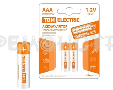 фото Аккумулятор AA-2300 mAh Ni-MH BP-2 TDM П