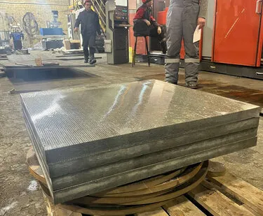 фото Резка АЦЭиД на гидроабразивном станке