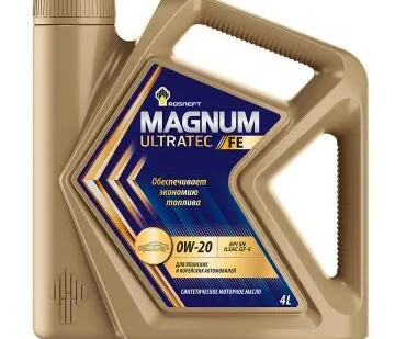 фото Масло моторное синт. Rosneft Magnum Ultratec FE 0W20 (e4L)