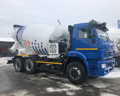 фото Автобетоносмеситель АБС-9 на шасси КамАЗ-6520 (V=9 куб.м., пр-ва ТЗА)