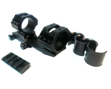 фото Моноблок Weaver с выносом (D-30 мм) с планками, индикатор уровня, тройное крепление