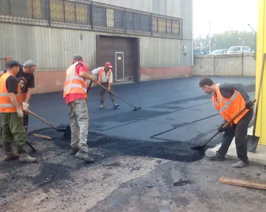 фото Укладка асфальта