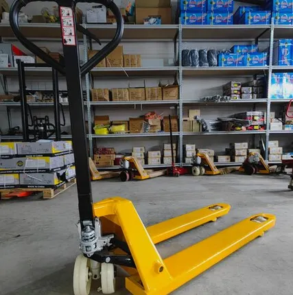 Фото №0 Гидравлическая складская тележка, рохля, г/п 2,5 тонны, нейлон (полиамид)