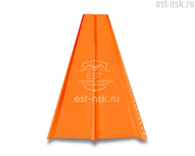 фото Металлический сайдинг Брус Pe 0.4 | RAL 2004 Оранжевый