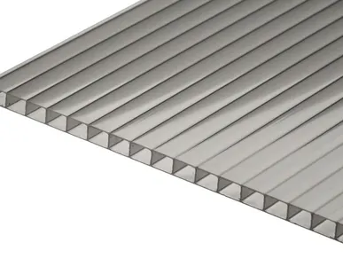 фото Сотовый поликарбонат CARBOGLASS Премиум Серебро 6 мм (2,1*6 м)