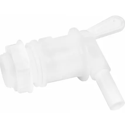 Фото №0 Кран для бродильных емкостей белый