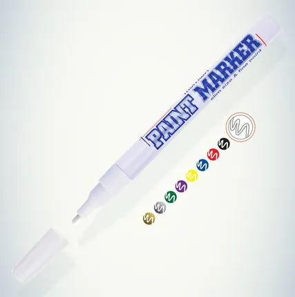 Фото №0 Маркер-краска Slim 2мм нитро-основа бел. MunHwa Б0048234