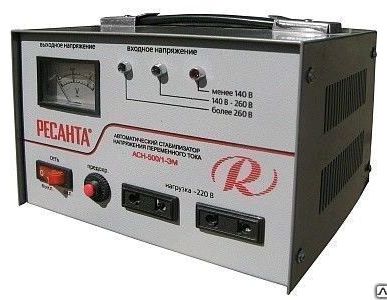 фото Стабилизатор сетевого напряжения АСН-500/1-ЭМ 0,5 кВт Ресанта