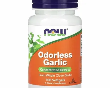 фото Now Odorless Garlic, 100 капс.