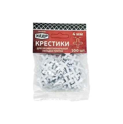 Фото №0 Крестики для кафеля 4,0 мм, (100шт)