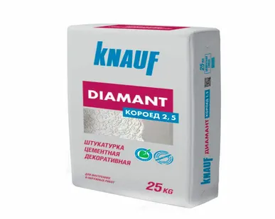 фото Штукатурка Кнауф Диамант Короед 2,5мм 25кг