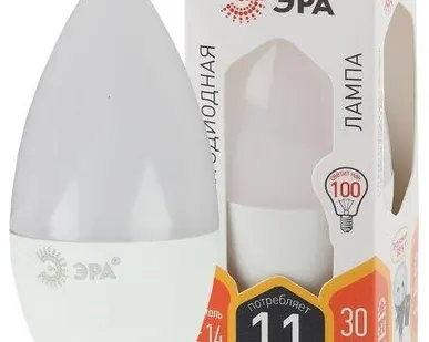 фото Лампа светодиодная B35-11W-827-E14 свеча 880лм ЭРА Б0032980