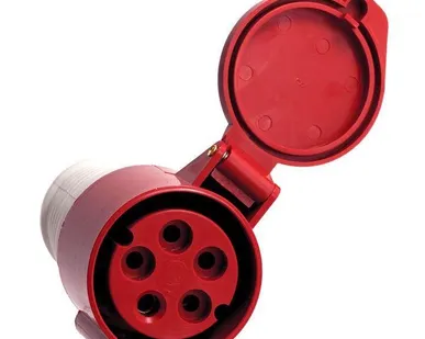 фото Розетка кабельная 63А 380В 3P+РЕ+N IP67 (235) EKF ps-235-63-380